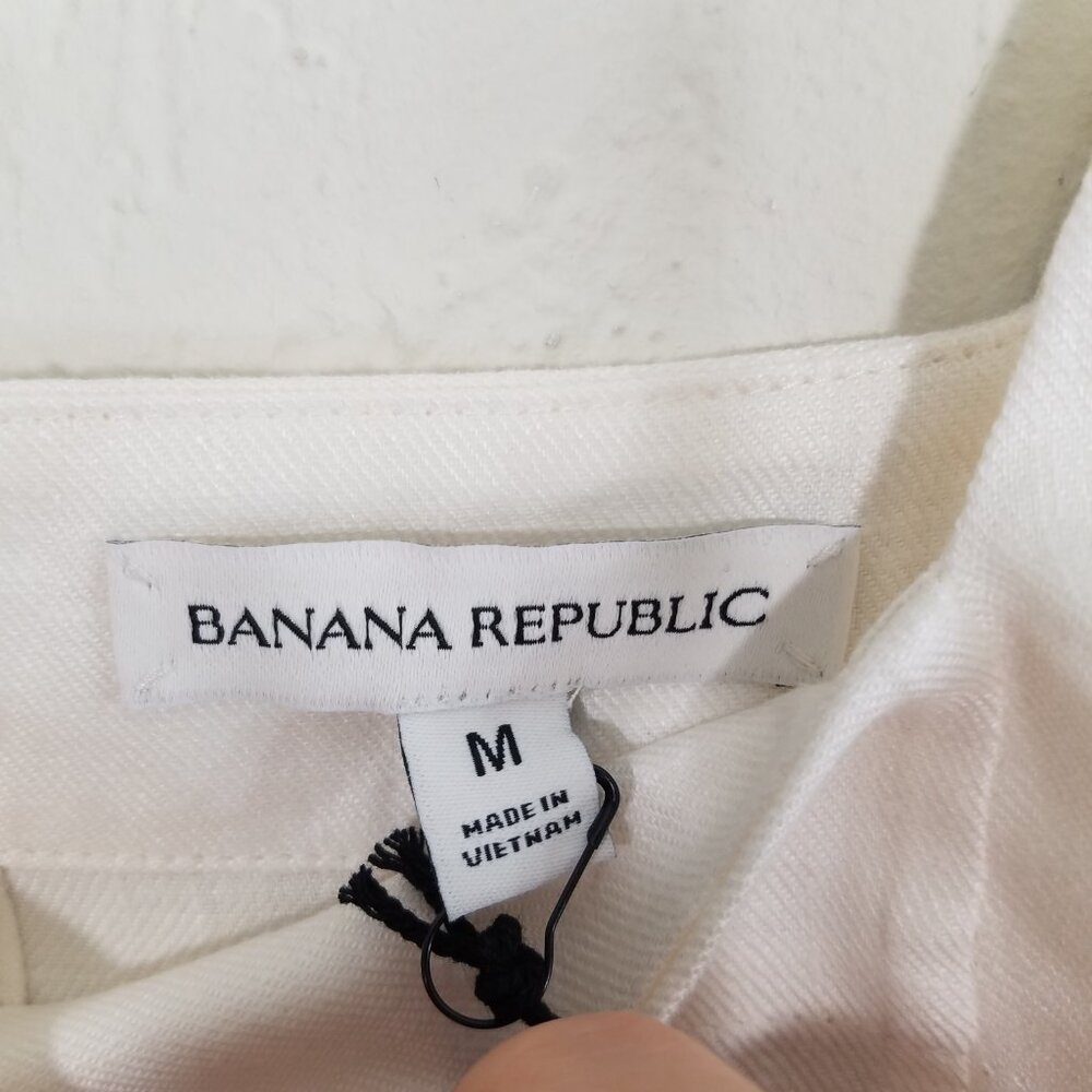 Banana Republic White Linen Square-Neck Crop Top - Picture 5 of 6